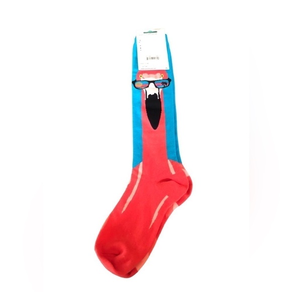 Sock It To Me Knee High Flamingo Socks USA Shoe Sz 5-10 Cotton Stretch NEW - Picture 2 of 6